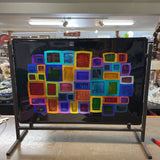 Jane Tivol Fused Art Glass Piece w/Stand