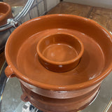 Terracotta Mexican Chip + Dip Dish