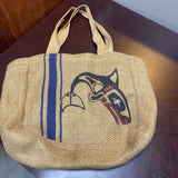 Jute Alaska Tote Bag
