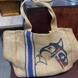 Jute Alaska Tote Bag