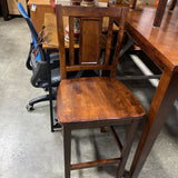 5 pc Set -Counter Height Wooden Table w/4 Stools