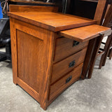 Kimbal Wooden Mission Style Nightstand w/Cedar Lined 3 Drawers.