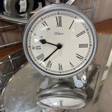 Silver Waltham Clock w/Stand Built In
