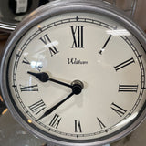 Silver Waltham Clock w/Stand Built In