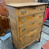 Oak 5 Drawer Dresser