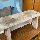 Small Vintage Rustic Wood Stool