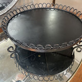 Metal Cake Stand w/Scroll Detail
