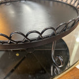 Metal Cake Stand w/Scroll Detail