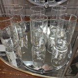 Vintage Princess House Tumblers Etched Floral