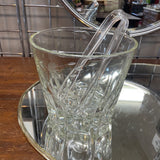 Vintage Princess House Crystal Ice Bucket w/Tongs