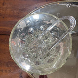 Vintage Princess House Crystal Ice Bucket w/Tongs