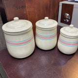 3 pc McCoy Canister Set w/Lids