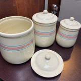 3 pc McCoy Canister Set w/Lids
