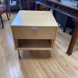 Modern Light Wood One Drawer Nightstand