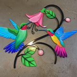 Hanging Metal Humming Bird Art