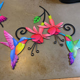Hanging Metal Humming Bird Art