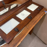 Wooden 3 Picture Frame w/ 3 Hooks Wall Hanging