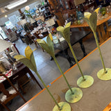 Metal Flower-top Candleholder