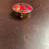 Vintage Mexican MOP & Enamel Trinket Box
