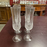 Cristil D'Arques Longchamp Champagne Flute Crystal Glasses