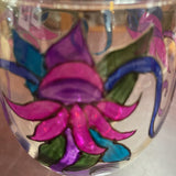 Painted Wine Glass