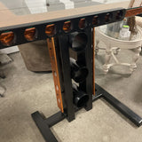 Custom Made Metal & Glass Drafting Table