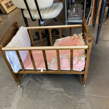 Small Vintage Wooden Crib