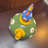 Clay Art "Rooster Sun" Ceramic Teapot