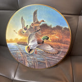 'Mallards at Sunset' Plate