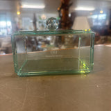 Smurfit-Stone Green Glass Trinket Box