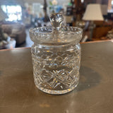 Crystal Cov'd Sugar Jar