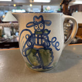 MA Hadley Pottery Cowboy Pitcher