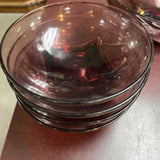 Vintage Hazel Atlas Amethyst Glass Bowls