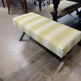 Threshold Striped Fabric Bench