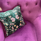 Tufted Purple Velvet Chair