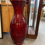 Red Bamboo Vase