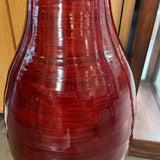 Red Bamboo Vase