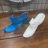 Vtg Fenton Hobnail Cat Head Shoe