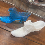 Vtg Fenton Hobnail Cat Head Shoe