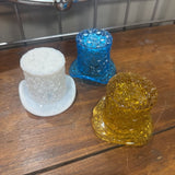Vtg Fenton Hobnail Top Hat