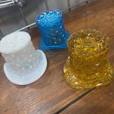 Vtg Fenton Hobnail Top Hat
