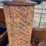 Handmade Pottery Lamp (Textured)