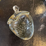 Vintage Glass Strawberry Paperweight