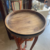 Acacia Tray/Lazy Susan w/Metal Banding