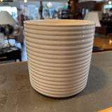 Ribbed Ceramic Planter Pot