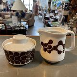Notneutral Polish Black Links Creamer&Sugar Set