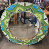 Mosaic Tiled Large Round Mirror
