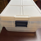 8.5 Gallon White Stackable Tote