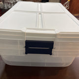 8.5 Gallon White Stackable Tote