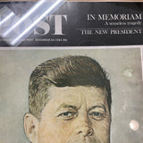 Vintage Saturday Evening Post Kennedy Framed Magazine